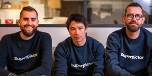 Jérémy Compagnat, Dan Kong-A-Siou et Benoît Deves, les trois fondateurs et associés de Superpictor.